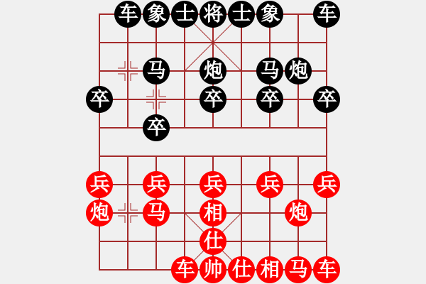 象棋棋譜圖片：愛心[1765316112] -VS- 橫才俊儒[292832991] - 步數(shù)：10 