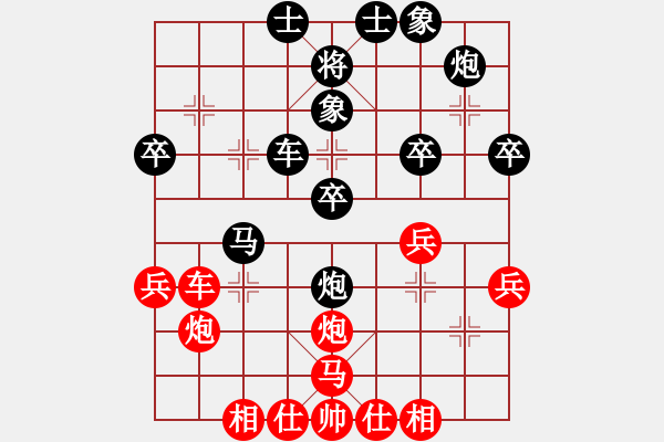 象棋棋譜圖片：QQ象棋自戰(zhàn)評(píng)注 順炮直車對(duì)橫車紅兩頭蛇 - 步數(shù)：50 