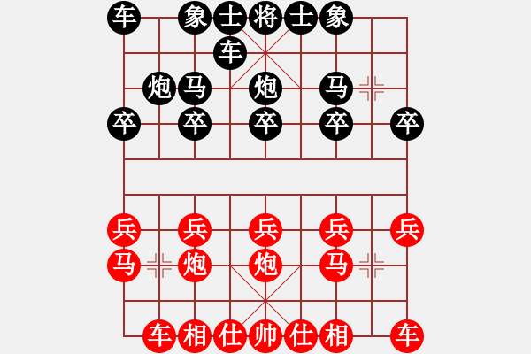 象棋棋譜圖片：男人[945703500] -VS- 橫才俊儒[292832991] - 步數(shù)：10 