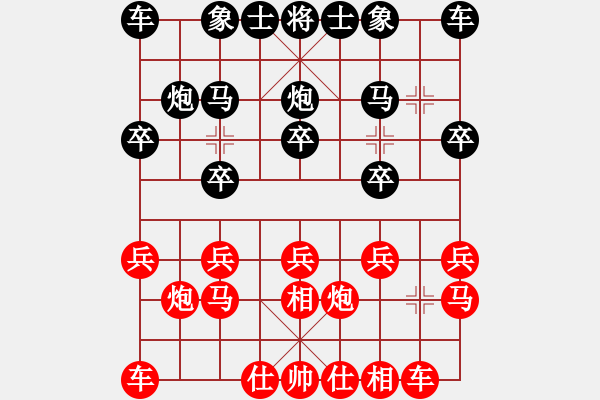 象棋棋譜圖片：對(duì)呂世偉士角炮 電腦 胡孝總走法 - 步數(shù)：10 