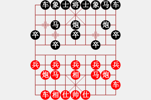 象棋棋譜圖片：674局 A29- 飛相對(duì)右中炮-龐統(tǒng)(2250) 先負(fù) 小蟲引擎23層(2707) - 步數(shù)：10 