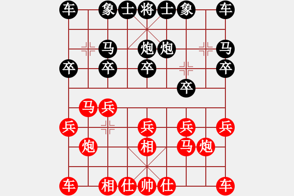 象棋棋譜圖片：飛相對(duì)黑7路卒左邊馬(基本格式) - 步數(shù)：10 