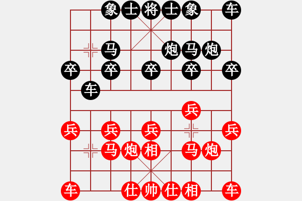 象棋棋譜圖片：快樂棋社 上海の嚴(yán)寒 先勝 晉陽―楊明 - 步數(shù)：10 