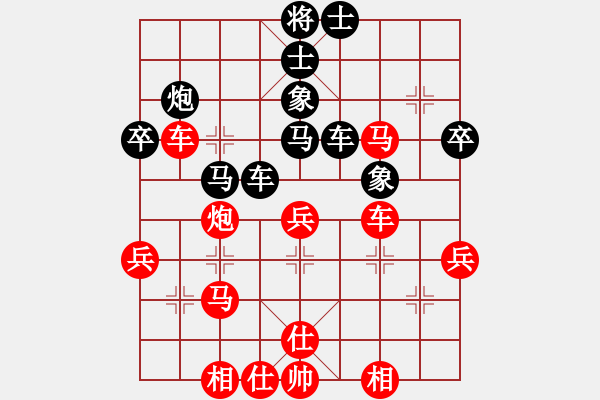 象棋棋譜圖片：XiangqiStudy Opening 學(xué)習(xí)象棋開局21：順炮直車對(duì)橫車 - 步數(shù)：40 