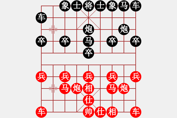 象棋棋譜圖片：在山水中[1165408496] -VS- 橫才俊儒[292832991] - 步數(shù)：10 