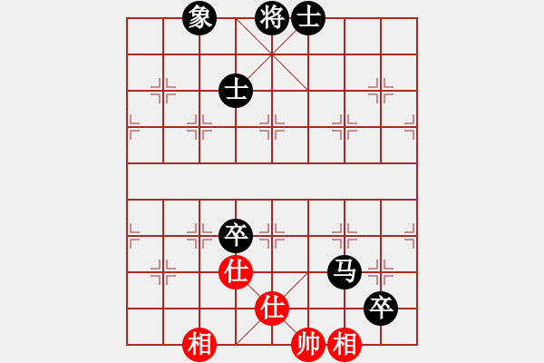 象棋棋譜圖片：屏風(fēng)馬應(yīng)五七炮進(jìn)三兵紅先鋒馬（旋風(fēng)14層拆棋）黑勝 - 步數(shù)：140 