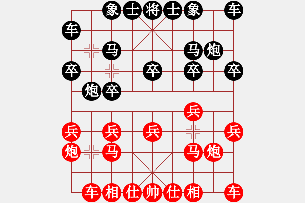 象棋棋譜圖片：151030 第4輪 第16臺 蘇怡龍（柔） 和 葉振松（雪） - 步數(shù)：10 