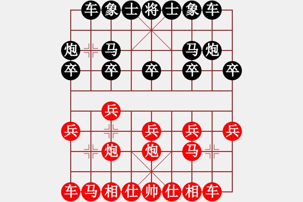 象棋棋譜圖片：金庸一品堂棋社 金庸武俠令狐沖 先和 百花-藍(lán)貝兒 - 步數(shù)：10 