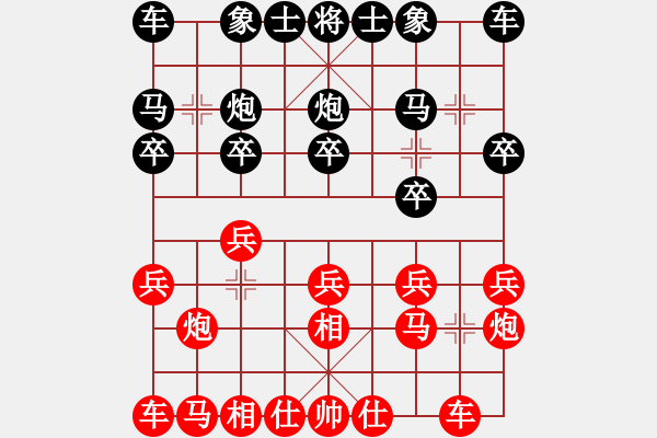 象棋棋譜圖片：預(yù)覽棋盤鐘偉----洪特大（車輪） - 步數(shù)：10 