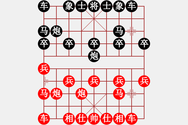 象棋棋譜圖片：初出茅廬[1874534438] -VS- 芳棋(純?nèi)讼缕?[893812128] - 步數(shù)：10 