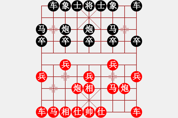 象棋棋譜圖片：2022.10.13.7JJ五分鐘后勝仙人指路對卒底炮 - 步數(shù)：10 