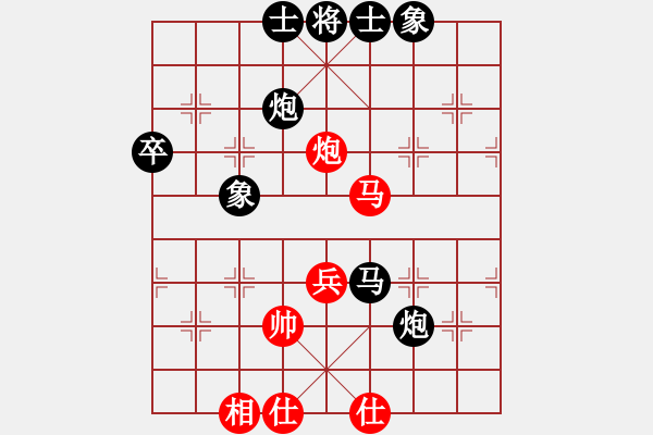 象棋棋譜圖片：鎮(zhèn)江瓜洲客(4段)-負(fù)-romeo(6段) 五七炮互進(jìn)七兵對(duì)屏風(fēng)馬 - 步數(shù)：64 