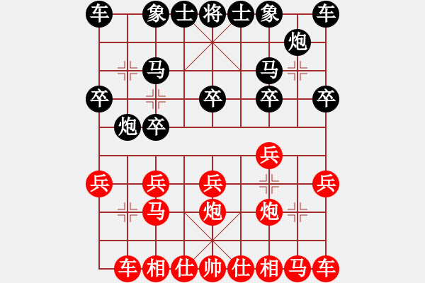 象棋棋譜圖片：緬甸 蔣慶民 勝 德國(guó) HENKE Simon - 步數(shù)：10 