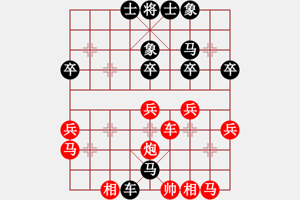 象棋棋譜圖片：無名小卒(6段)-負-風雨兄弟(2段) - 步數(shù)：40 