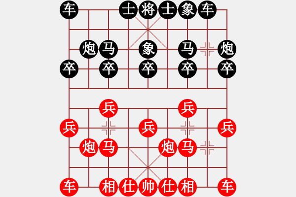 象棋棋谱图片：詹勋楷 先负 郑舒潮 - 步数：10 