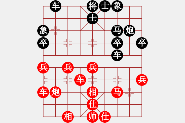 象棋棋譜圖片：夜雨靈風[紅] -VS- 橫才俊儒[黑] - 步數(shù)：40 