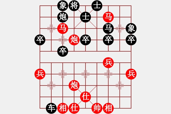 象棋棋譜圖片：崔海霞先勝朝夕業(yè)8-1（順炮） - 步數(shù)：49 