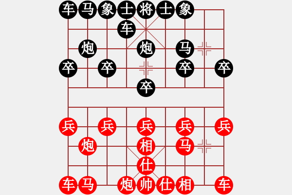 象棋棋譜圖片：藍(lán)蘭[512867007] -VS- 橫才俊儒[292832991] - 步數(shù)：10 