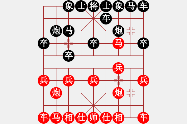 象棋棋譜圖片：ljd[2630726704](業(yè)余四級) 負(fù) 天機(jī)老人[-](業(yè)余五級) - 步數(shù)：10 