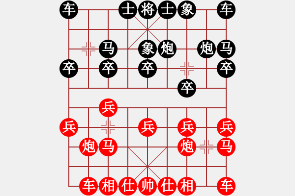 象棋棋譜圖片：5401局 E04-仙人指路對士角炮或過宮炮-巫師-小蟲-專業(yè) 紅先和 小蟲引擎25層 - 步數(shù)：10 