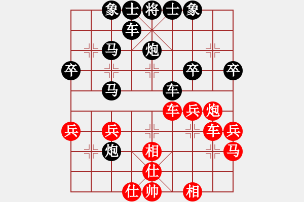 象棋棋譜圖片：勇闖天涯[1245153842] -VS- 橫才俊儒[292832991] - 步數(shù)：40 