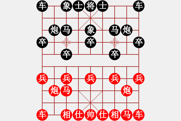 象棋棋譜圖片：Q★沐風(fēng)[625476201]-VS- 愛惜米蘭[35146979] - 步數(shù)：10 