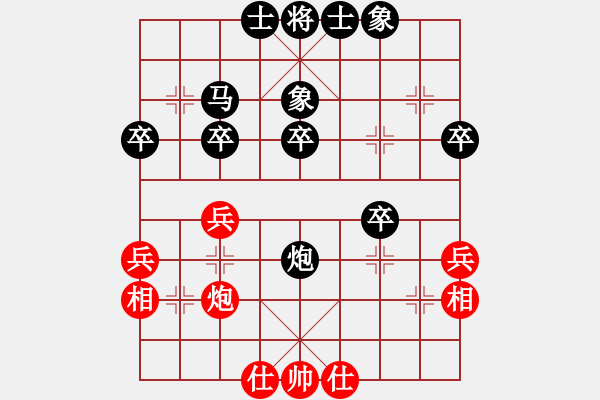 象棋棋譜圖片：省財(cái)貿(mào)系統(tǒng)袁忠富(負(fù)貴州鐵路黃明昌 - 步數(shù)：40 