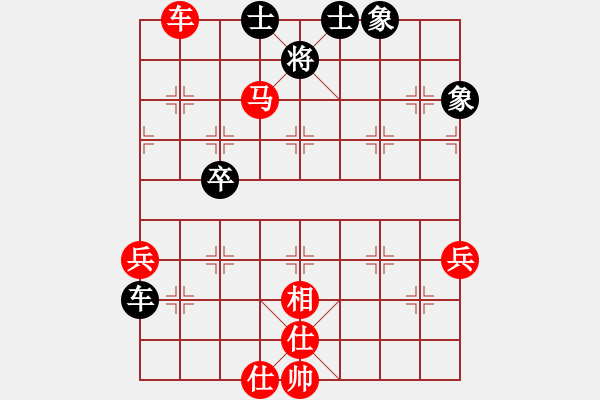 象棋棋譜圖片：中炮巡河車對(duì)屏風(fēng)馬（旋風(fēng)V7.0先勝巫師業(yè)余級(jí)） - 步數(shù)：80 