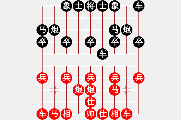 象棋棋譜圖片：獨(dú)孤一狼[197003885] -VS- 意悠心輕[38090586] - 步數(shù)：10 