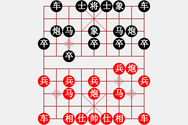 象棋棋谱图片：刘波 先胜 何海东 - 步数：10 