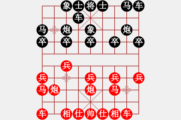 象棋棋谱图片：张晓平 先和 王天一 - 步数：10 