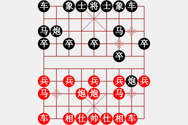 象棋棋谱图片：强者恒(8级)-胜-单刀(1段) - 步数：10 