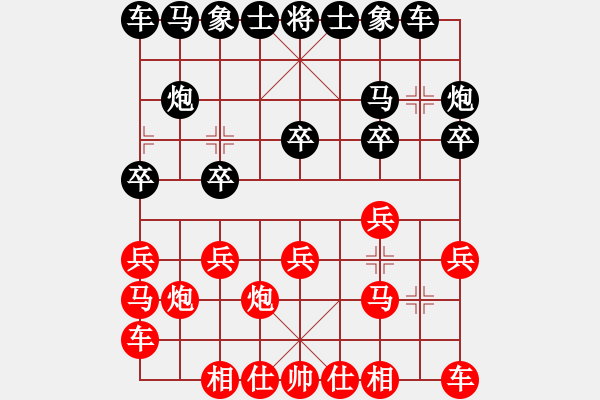 象棋棋譜圖片：柳舞湖心月(日帥)-和-與君比肩(9段) - 步數(shù)：10 