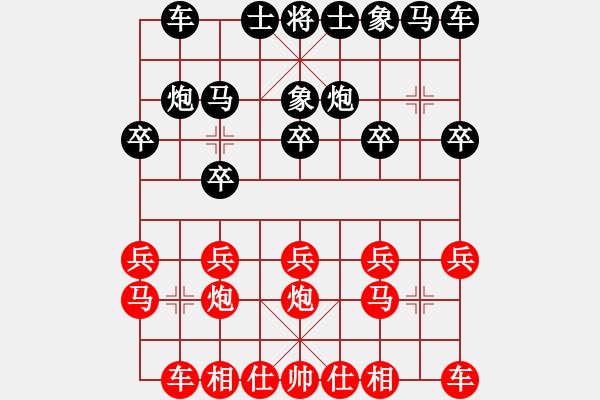 象棋棋譜圖片：bbboy002[紅] -VS- 七上八下，樂在棋中[黑] - 步數(shù)：10 