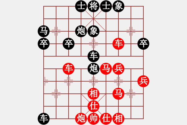 象棋棋譜圖片：黑玫瑰(9段)-負(fù)-巨蟹座迪克(6段)順炮直車對(duì)橫車 紅過(guò)河車 - 步數(shù)：40 