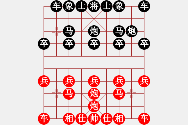 象棋棋譜圖片：2900001(太尉) 勝 3083232(太守) - 步數(shù)：10 