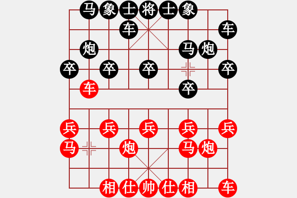 象棋棋譜圖片：qwertyuiop135331002874402255[紅] -VS- 棋苑大怪[黑] - 步數：10 