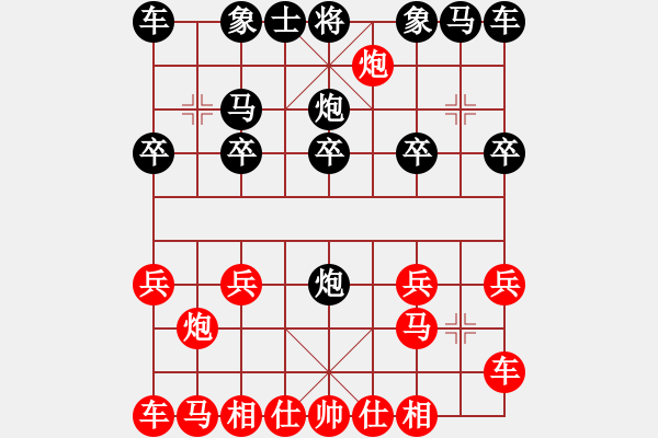 象棋棋譜圖片：仕角炮局 - 步數(shù)：10 