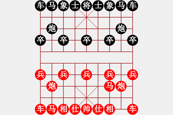 象棋棋譜圖片：132局 A45- 起馬互進(jìn)七兵局-BugChess19-04-09 x64 NO SSE4-2( - 步數(shù)：0 