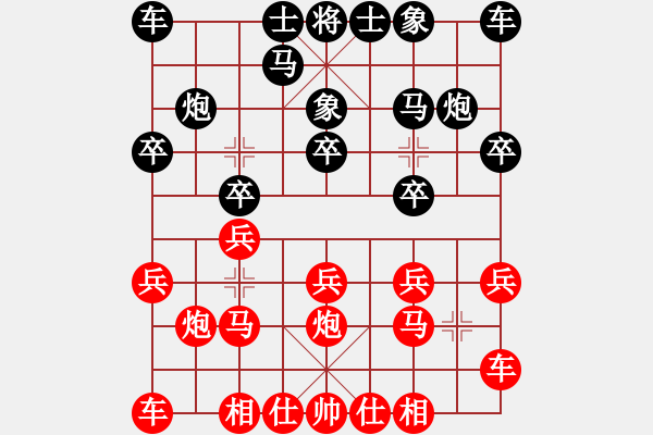 象棋棋譜圖片：一無所有[626995583] -VS- 市象棋比賽冠軍 - 步數(shù)：10 