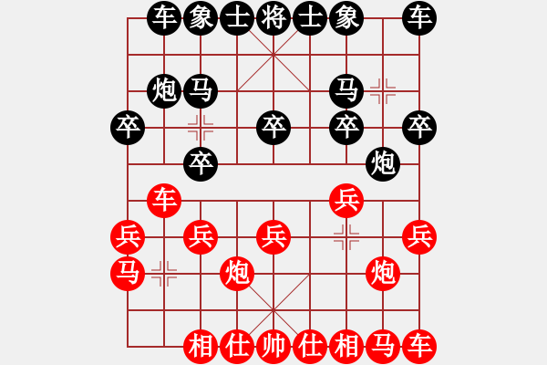 象棋棋譜圖片：朱志民對杜春雨（天天象棋評測對局） - 步數(shù)：10 