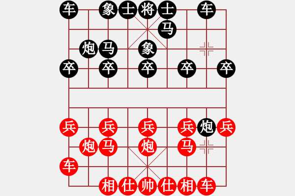 象棋棋譜圖片：大三撥(4段)-負(fù)-我贏定(2段) - 步數(shù)：10 