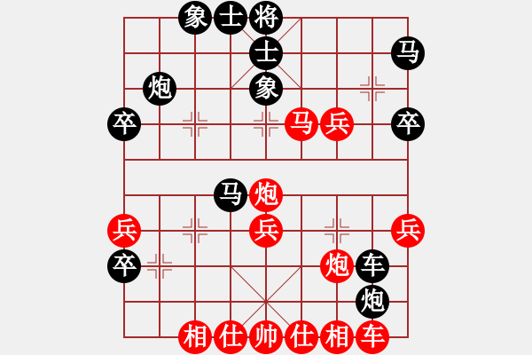 象棋棋谱图片：刘昱先胜罗国新 - 步数：40 