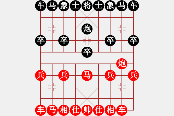 象棋棋譜圖片：老槍[798311185] -VS- 橫才俊儒[292832991] - 步數(shù)：10 