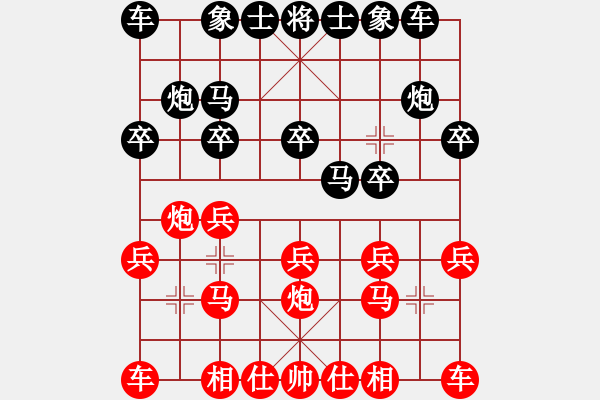 象棋棋譜圖片：謝志明 先和 吳兆華 - 步數(shù)：10 