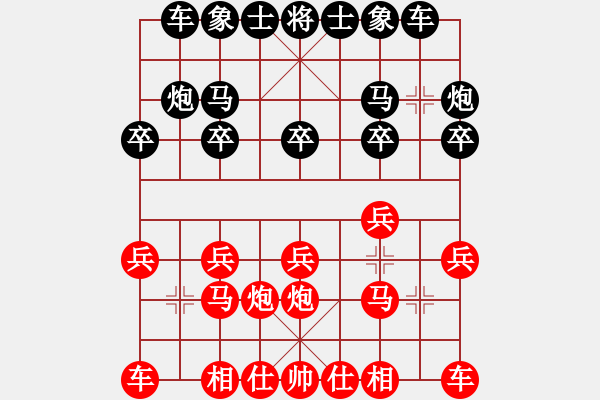 象棋棋譜圖片：草原弈狼(天罡)-負-七星奔月(無極) - 步數(shù)：10 