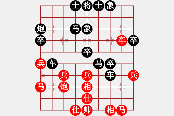 象棋棋譜圖片：武大胡一刀(3段)-負(fù)-漢陽宋衛(wèi)東(3段) - 步數(shù)：40 