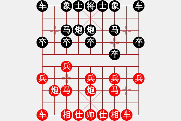 象棋棋譜圖片：楊伊 先勝 姚倩 - 步數(shù)：10 