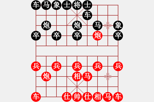 象棋棋譜圖片：棋樂無窮[紅] -VS- 橫才俊儒[黑] - 步數(shù)：10 