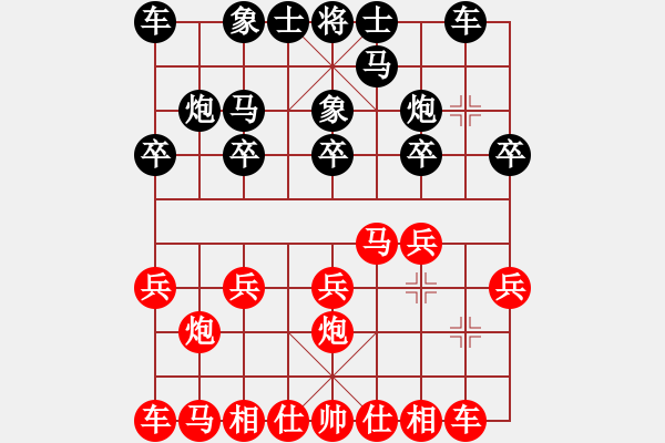 象棋棋譜圖片：Q★一劍飄香[610484332] 勝 草原棋手[1349028423] - 步數(shù)：10 